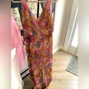 Mauve tons dinner dress.